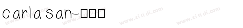 carla san字体转换